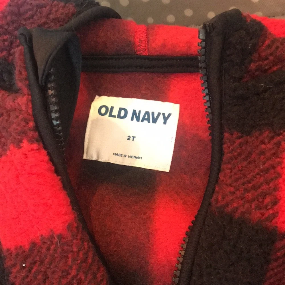 Red&Black Plaid Fleece Jacket - Picture 3 of 3